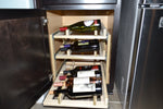 Slide out wine rack #023